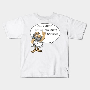 socrates caricature Kids T-Shirt